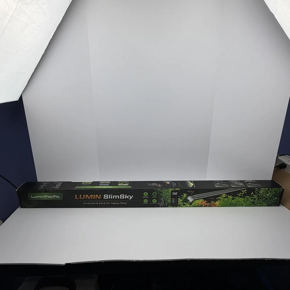 LuminPacific LUMIN SlimSky LED Aquarium Light 48-57in 36W RGB‎ Plant Grow Timer